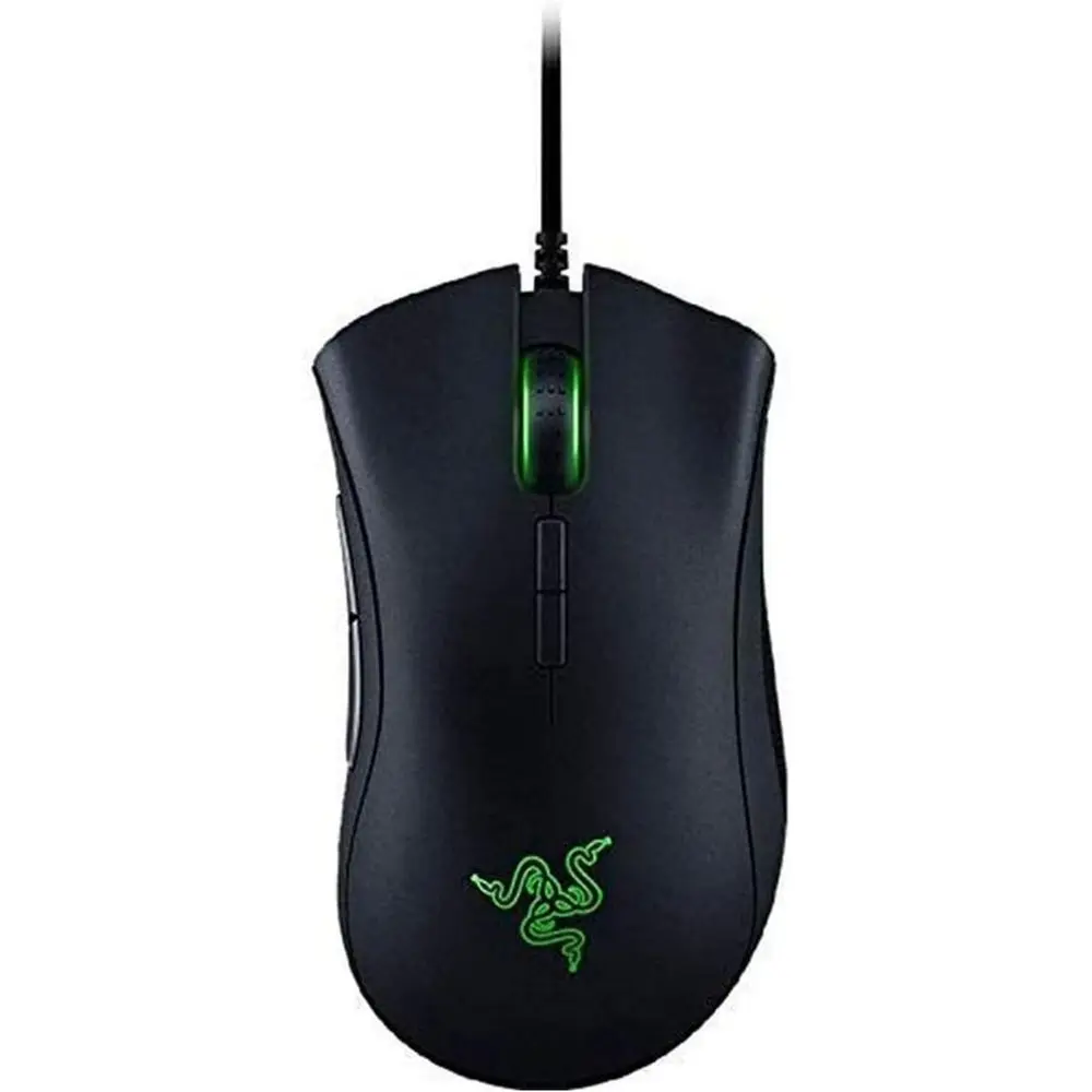 High Precision 16000 DPI Optical Mouse with RGB Lighting, 7 Customizable Buttons, Durable Switches, Ergonomic Grips, Matte Black