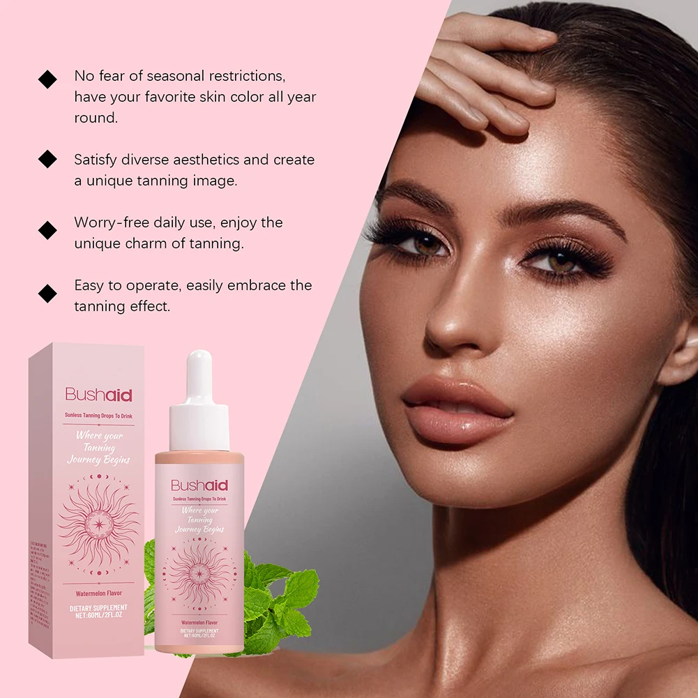 

Sunless Tanning Drops For Face Body Self Tanner Bronzer Deep Nourishment Moisturizing Tanner Customizable Glowing For Men Women