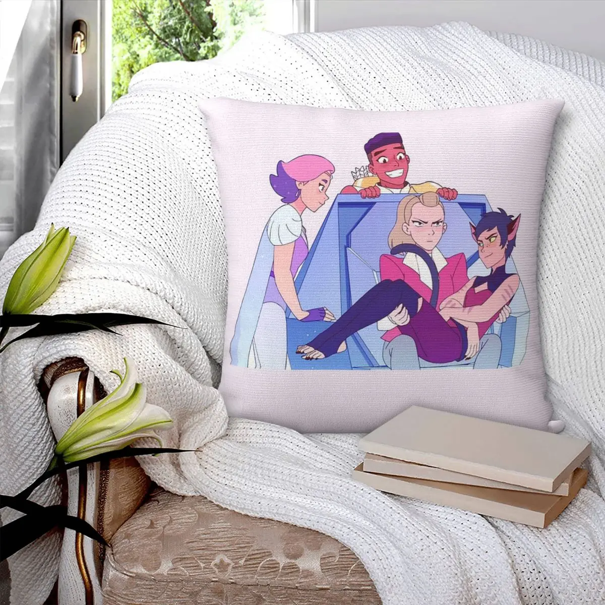 Best Friend Squad She-Ra And The Princesses Of Power Square Pillowcase Pillow Cover Cushion Zip Throw Pillow for Home Bedroom