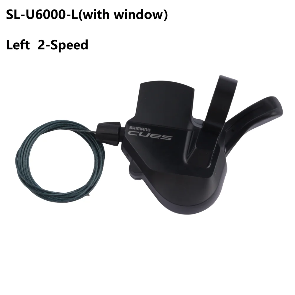 Shimano CUES U6000 Shifter 2S/10S/11S With/No Window Shifter Lever SL-U6000-L/SL-U6000-R Finger Dial For MTB Mountain Bike Parts