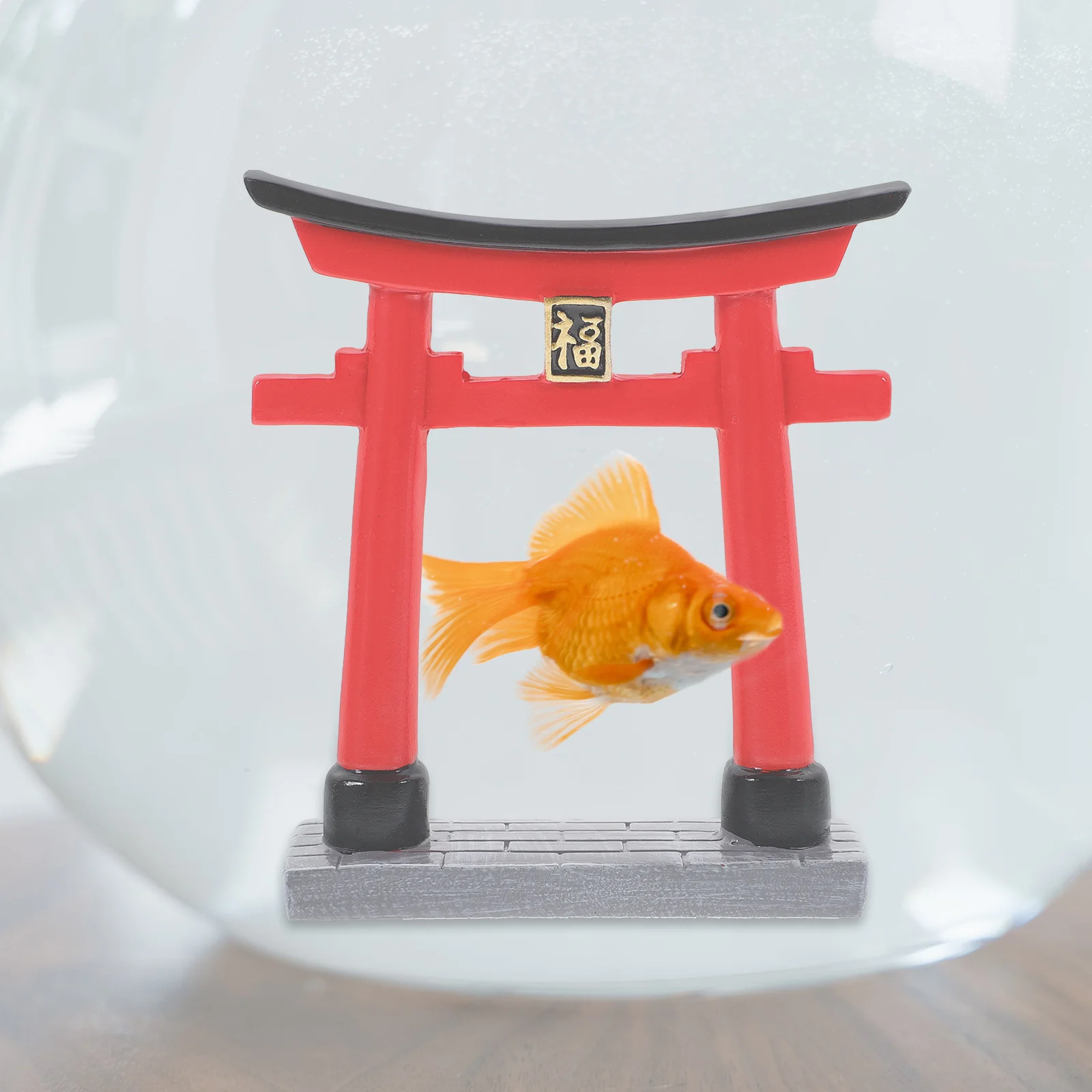Santuario Torii Gate Acquario Adorna Bonsai Decorazioni per esterni Artigianato da giardino in resina Decorazione da tavolo con sabbia