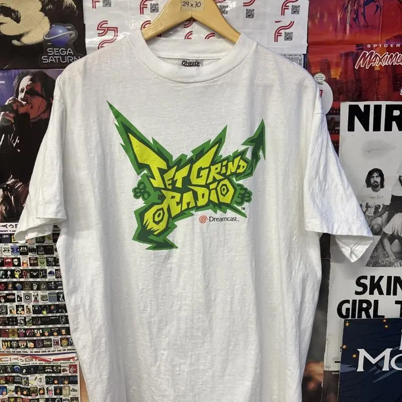 Vintage 90s Dreamcast Jet Grind Radio Promo Tee Video Game Mens Size XL