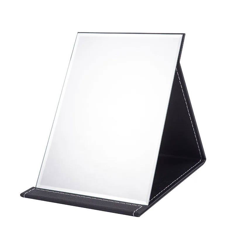 Portable Cosmetic Mirror Folding Desktop Dormitory Princess Mirror Female Large and Small Desktop Cosmetic Mirror Wholesale