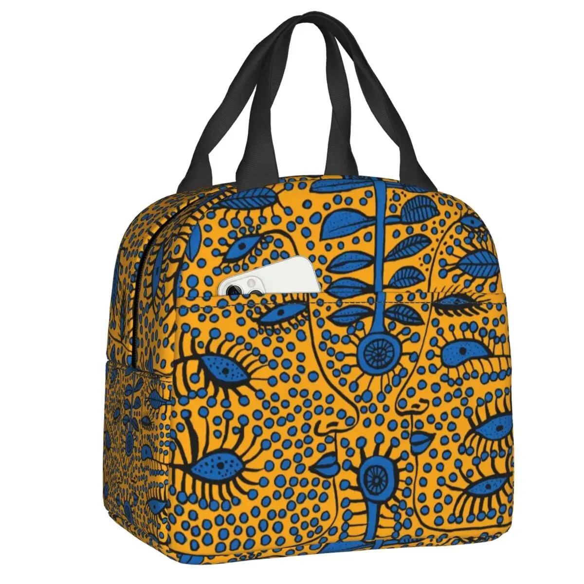 Custom Yayoi Kusama Insulated Lunch Bags for Women Conversations In Heaven Resuable Cooler Thermal Bento Box Camping Travel