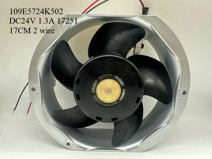

ДЛЯ вентилятора Sanyo 109E5724K502 DC24V 1,3A 17251 17 см 2-проводной вентилятор с алюминиевой рамкой