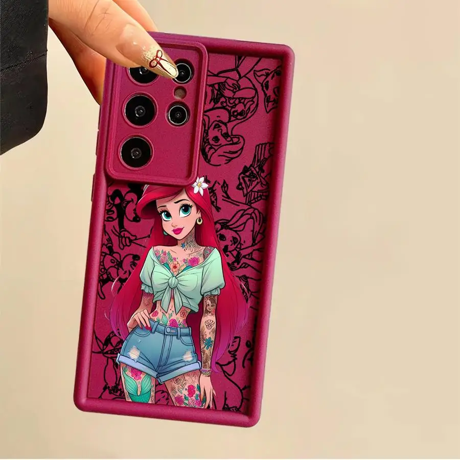 Princess Phone Case for Samsung Galaxy S21 S23 S24 S24 FE Note 20 Ultra S25 Ultra S25 S20 S23 Plus S22 Soft TPU