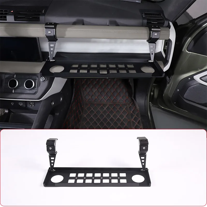 For Land Rover Defender 90 110 2020-2024 Car Co-Pilot Storage Rack Multifunctional Foldable Sining Table Rack Car Accessories