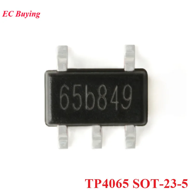 10pcs TP4054 TP4055 TP4065 TP4057 TP4059 SOT-23-5 SOT-23-6 54b 55b 57b 59b 65b Linear Lithium-ion Battery Charger IC Chip