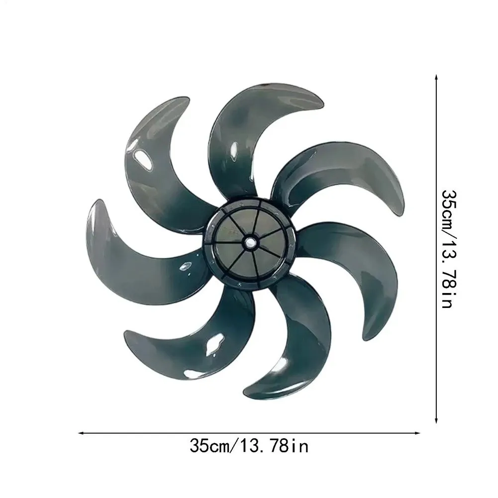 7-Leaf Replacement Fan Blade Set for Midea 12 in and 14 in Electric Fans Optimized Air Movement and Durability