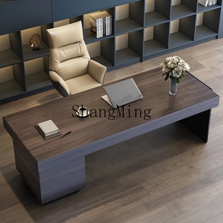 SM hogar ligero de lujo moderno simple sala de estar escritorio de ordenador de estudio de alta gama escritorio minimalista