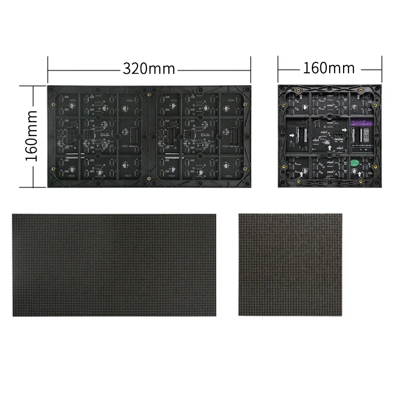 Papan Unit warna penuh dalam ruangan 320X160MM p2.5 modul Display layar besar layar iklan elektronik layar warna penuh