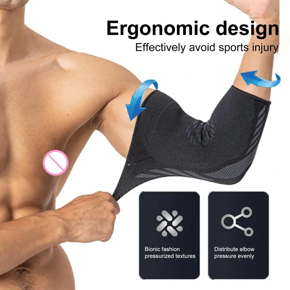 Elbow Support Elastic Joint Pain Relief Elbow Protective Pad Knitting Sport Basketball Arm Sleeve Elbow Brace Gym Arm Sleeve