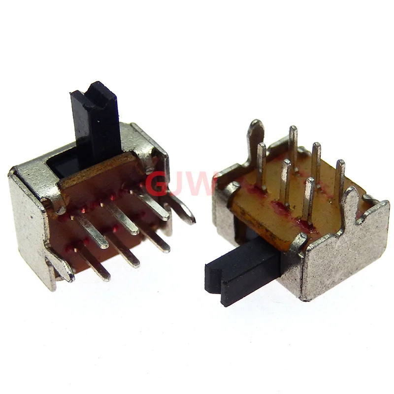 10PCS Mini Toggle switch SK22D07 Double Row 2P2T 6Pin Handle High 5mm SK22D07VG5 2 Positions