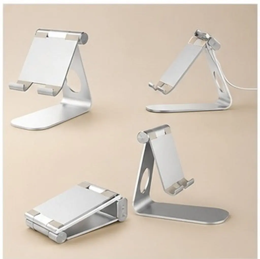 Desktop Tablet Stand Adjustable Aluminum Holder Dock Multi-Angle Viewing Charging Port Anti-Slip Base for Kindle E-Reader