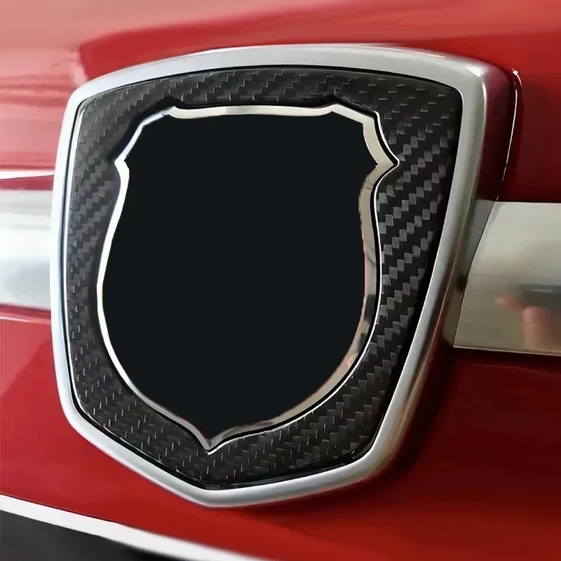 For Fiat 500 For Abarth 595 695 Real Dry Carbon Fiber Badge Logo Surround Decorative Cover Trim 2012-2024 Exterior Accessorie view 5