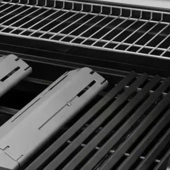 BBQ Heating Plate Guard for 84004 Replacement with Porcelain Steel Build and Even Heat Distribution Capability