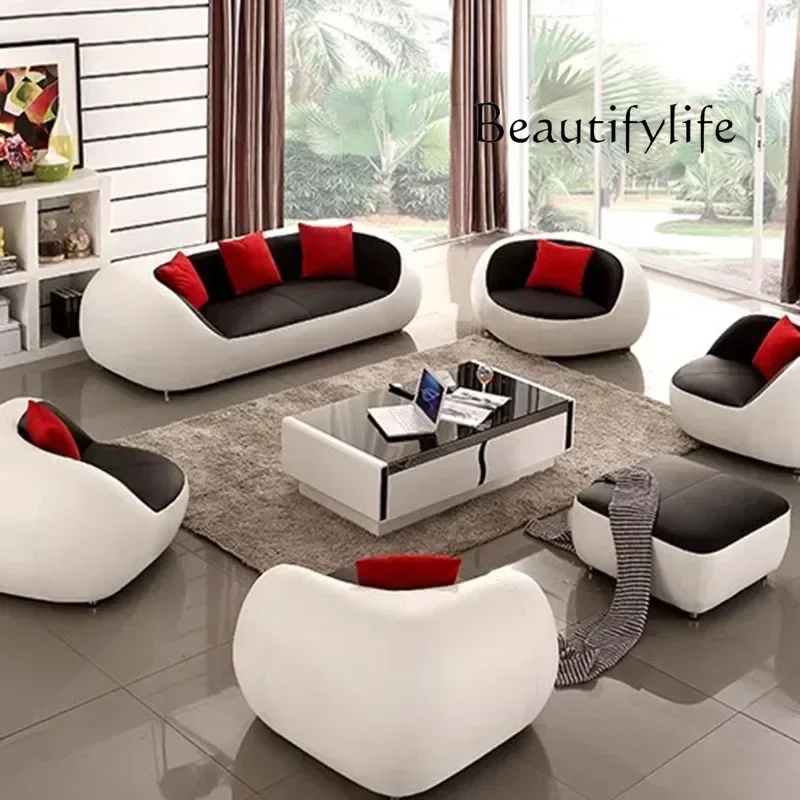 

R Nordic Accent Living Room Sofas Lazy Couch Leather Luxury Gaming Sofas Designer Decor Relaxing Divano Lounge Suite Furniture