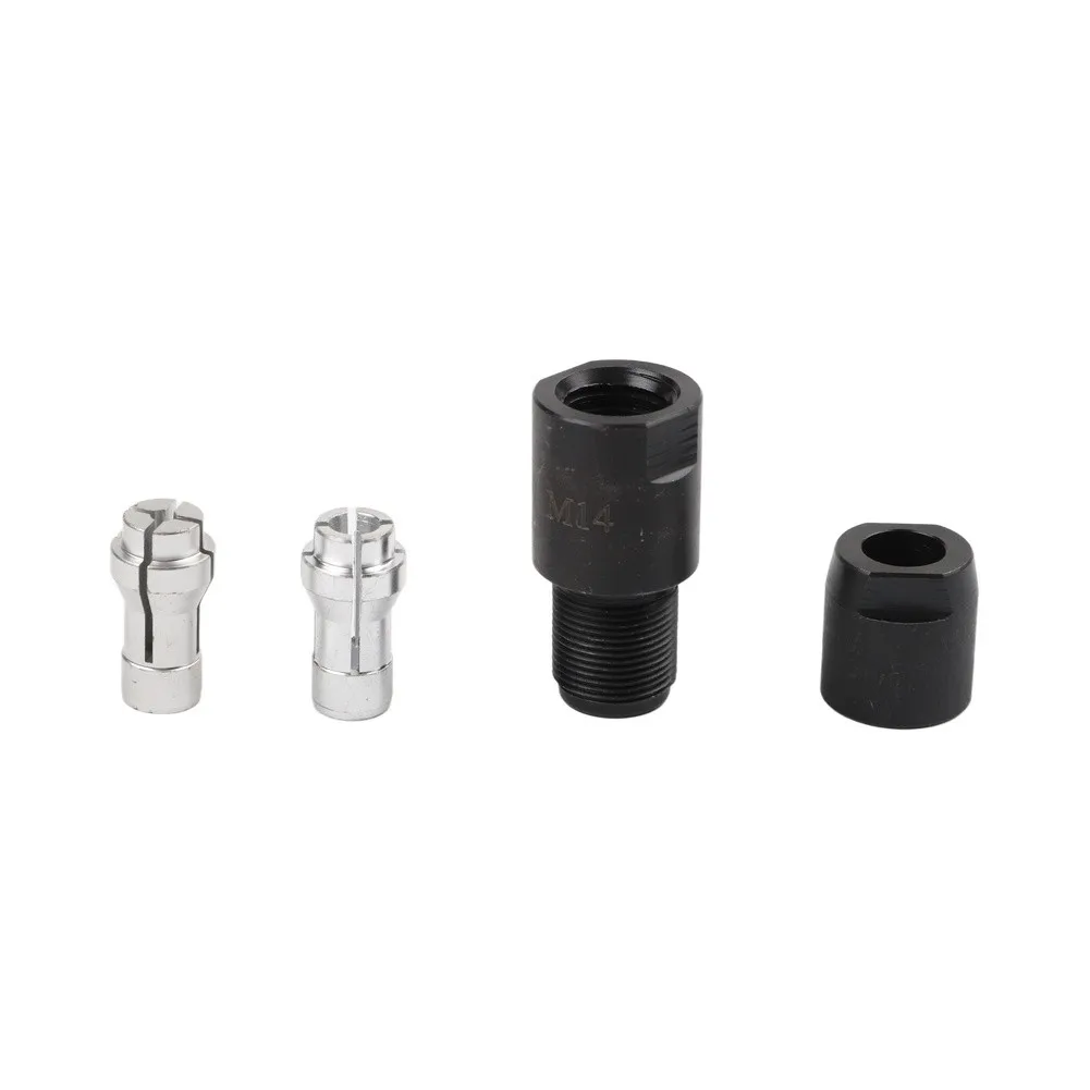 3mm 6mm Angle Grinder To Straight Drill Chuck Adapter High Carbon Steel Collet For M10 14mm Thread Grinding Polishing Cutting To