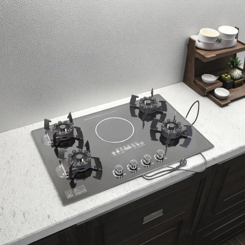 Kitchen Appliance Glass Electric and Gas Burner Stove Tempered Glass Gas Stove for Home