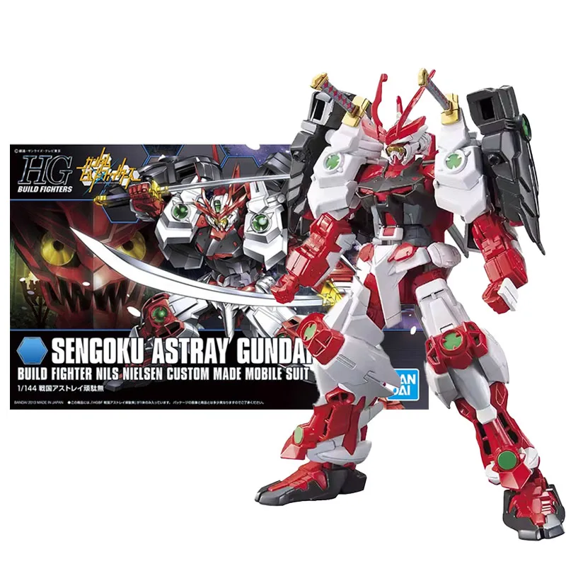 Bandai Genuine Gundam Model Garage Kit HGBF Series 1/144 SENGOKU ASTRAY GUNDAM Anime Action Figure Toys for Boys Collectible Toy