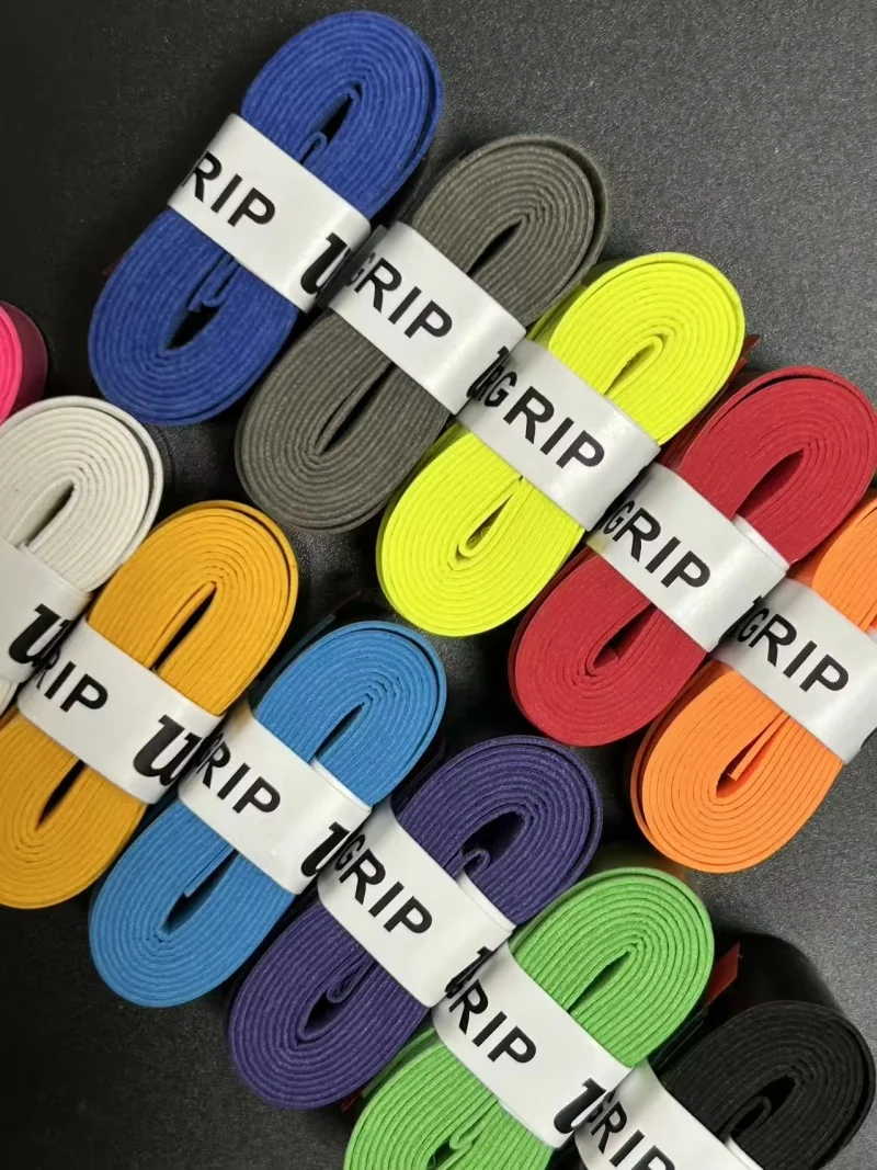 12 pçs w aderência overgrips de tênis sweatband absorção aperto raquete de tênis mão cola pu anti-deslizamento alça de raquete absorvente de suor