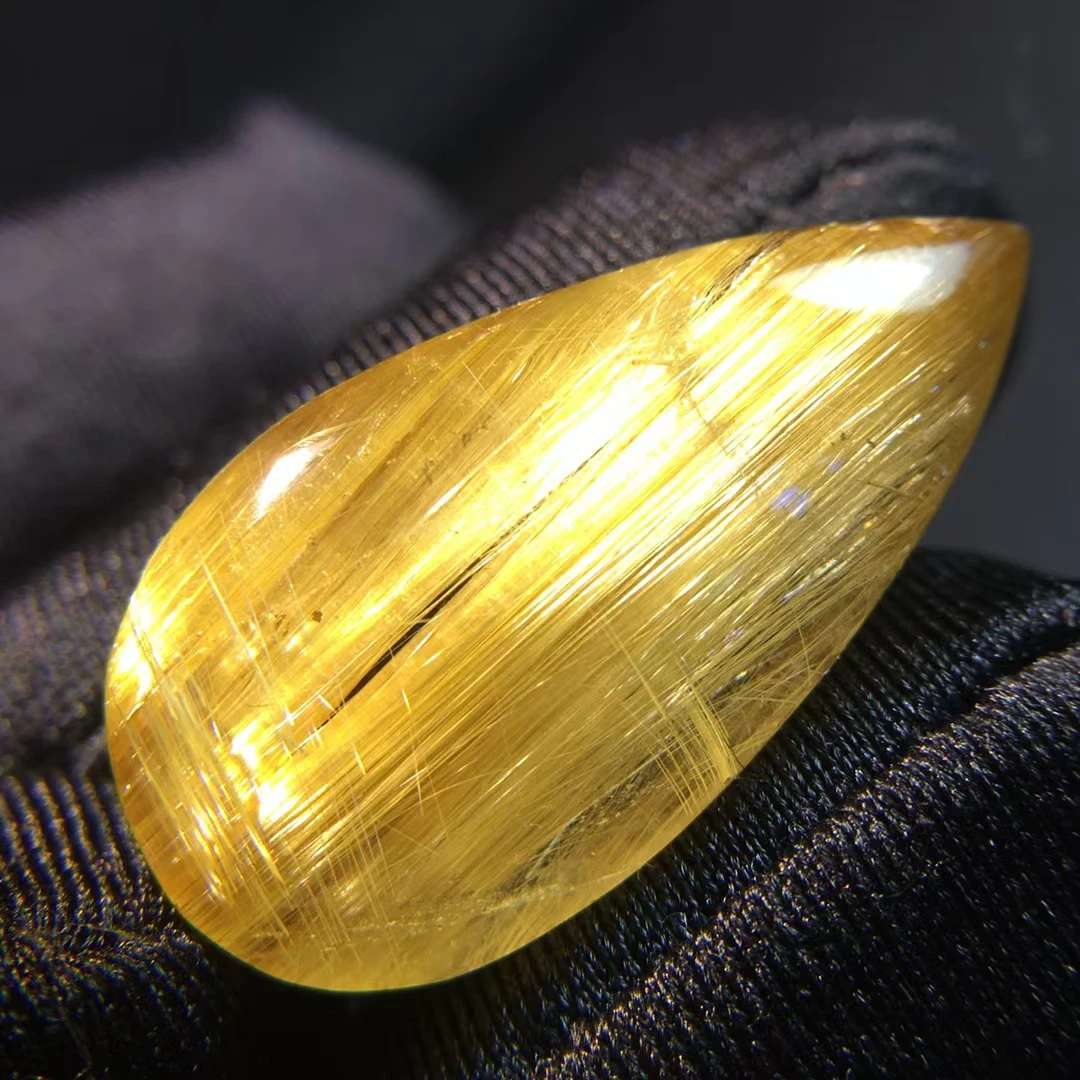 

Подвеска из натурального золота с рутилированным кварцем, прямоугольник, ювелирные изделия из рутилированного кварца, 29*15*7,3 мм, для женщин, Бразилия AAAAAAA