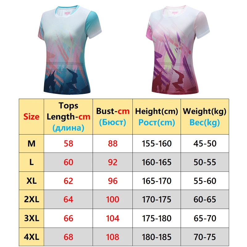 Badminton Jersey New Tennis Shirts Outdoor Sports O Neck Table Tennis Shirt Women Running Training Short sleeves Team Uniform