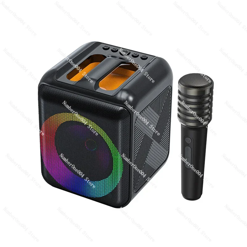 

New Outdoor Portable High Power Wireless Bluetooth Speaker Microphone Integrated Karaoke Home Subwoofer Audio