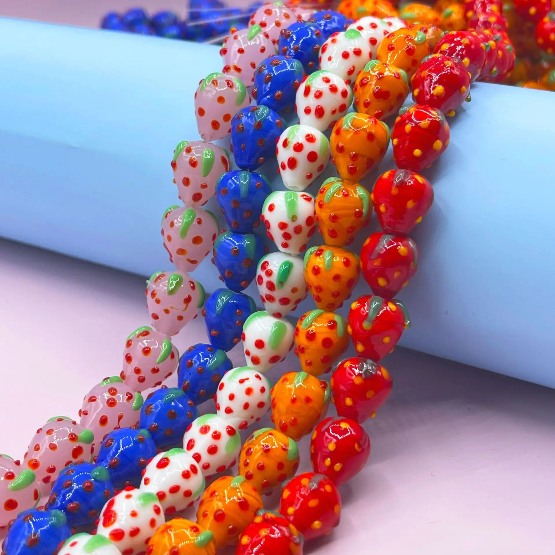 Miçangas de cores sortidas 12mm, miçangas redondas com formato de coração, miçanga de trabalho artesanal com lâmpada mau olhado para fazer jóias, pulseira diy com 10 peças