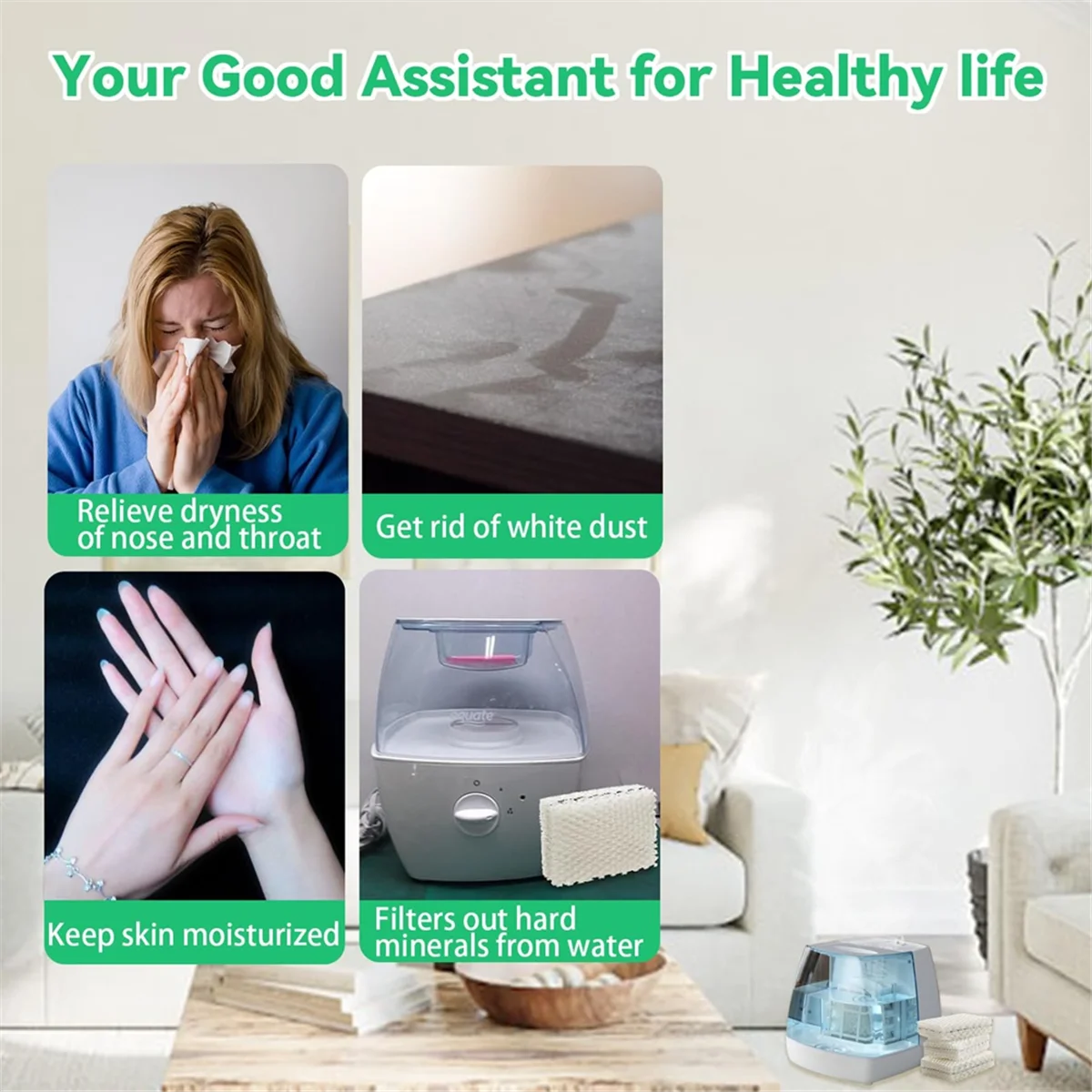 A20M WF813 Luftbefeuchterfilter Ersatz kompatibel für EQWF813 PCWF813 Relion RCM832 Cool Mist Luftbefeuchterfilter