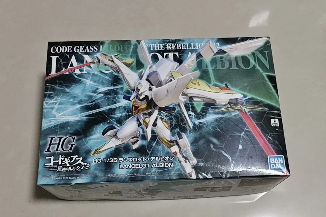 بانداي HG 1/35 أنيمي عمل الشكل كود GEASS Lelouch of The Rebellion LANCELOT ALBION T نموذج جمع في المخزون