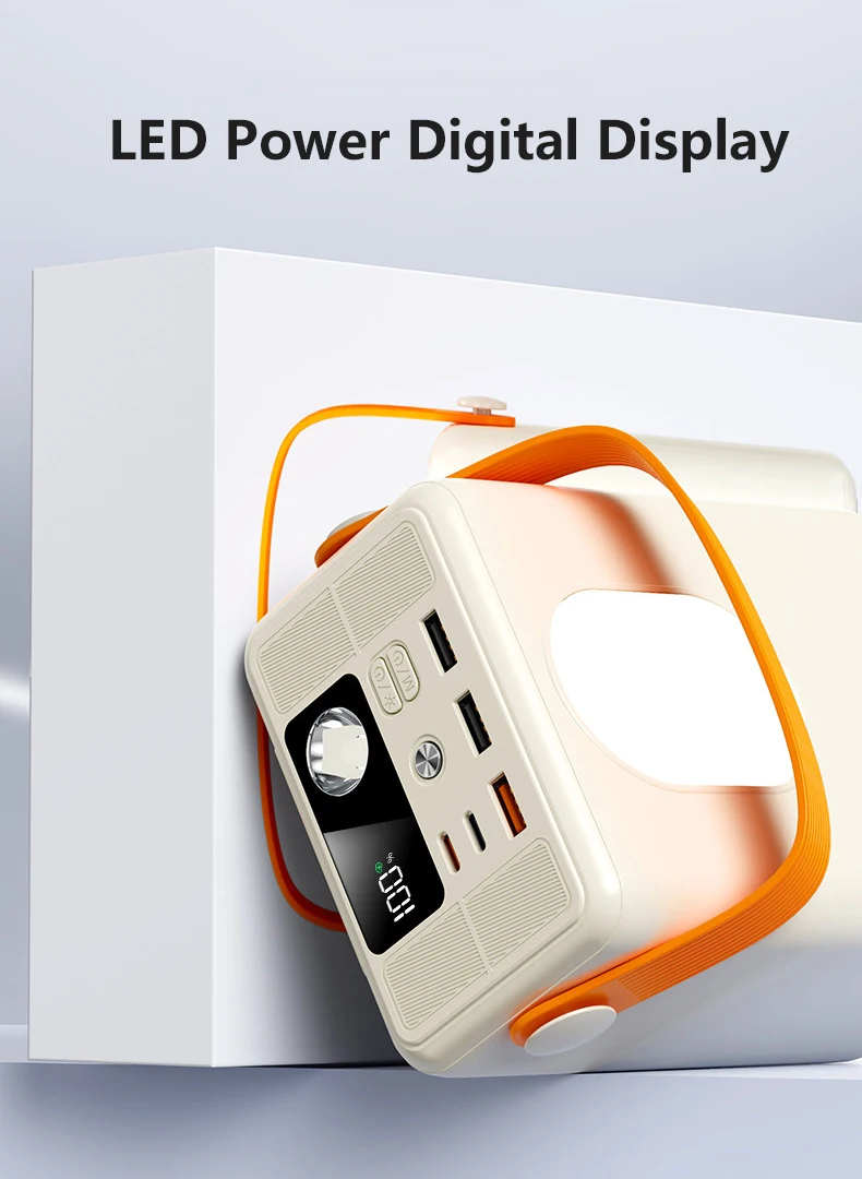 Power Bank 50000/80000mAh Portable USB C PD 22.5W Fast Charger Powerbank for iPhone Samsung Huawei Xiaomi External Spare Battery