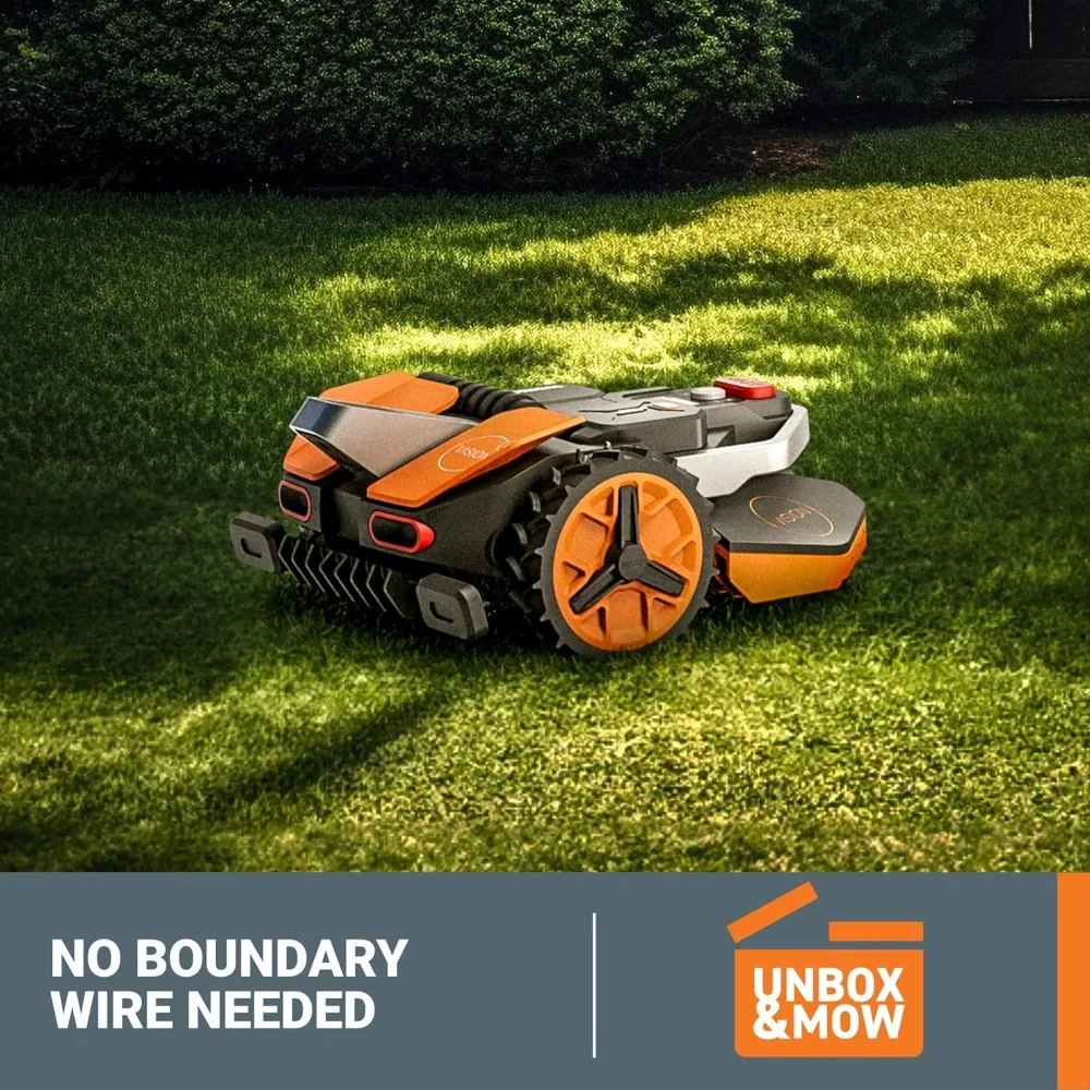 Landroid Vision Robotic Lawn Mower, Wire Free Robot Mower with Active Obstacle Avoidance