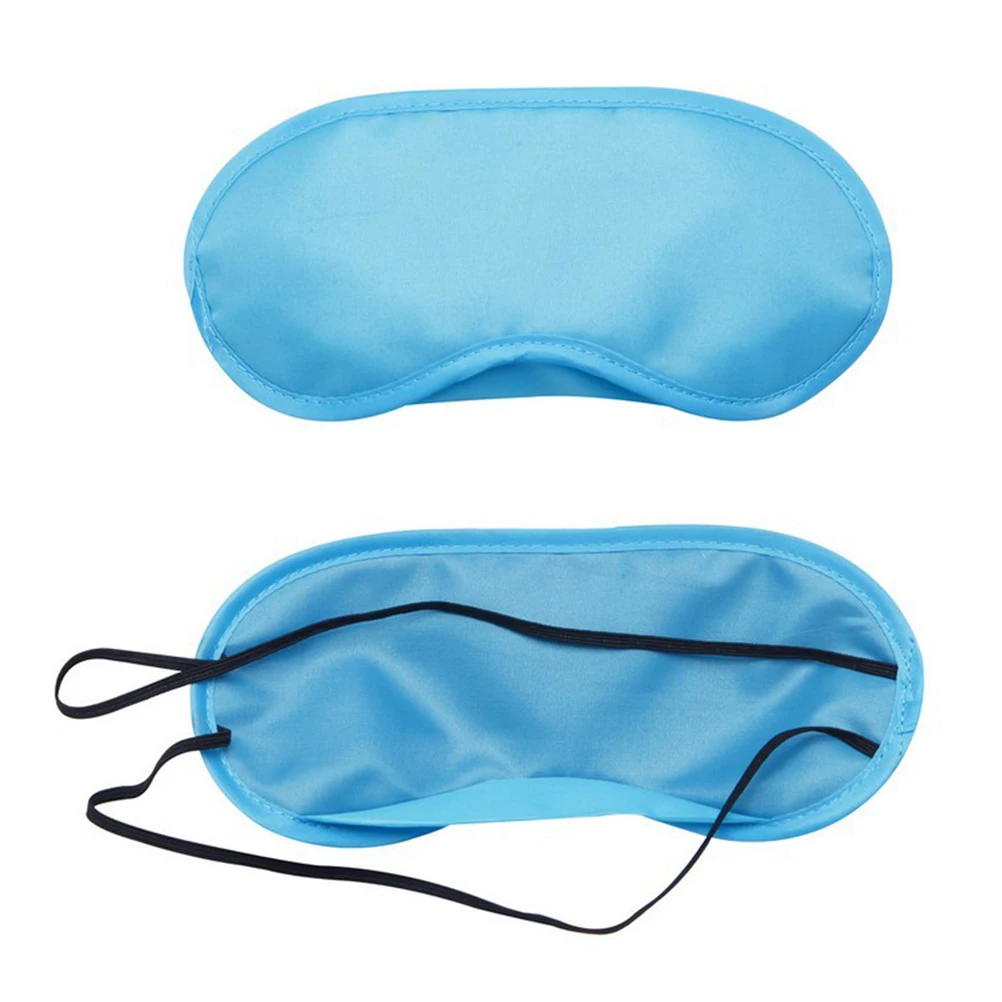 34 قطعة قناع عين للنوم من البوليستر، حزام مطاطي للسفر معصوب العينين، رقعة نوم مريحة للرجال والنساء خفيفة