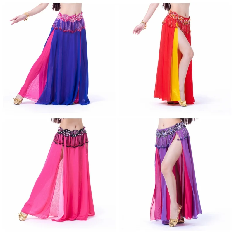 Belly Dance Skirt Women Girls Belly Dance Performance Lady Dancing Skirt