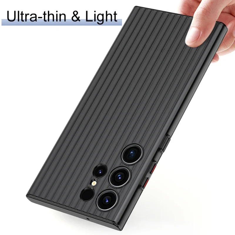 For Samsung Galaxy S24 S23 Plus Ultra-Thin Back Cover For Heat Dissipation Luxury Transparent Matte Hard PC Phone Case