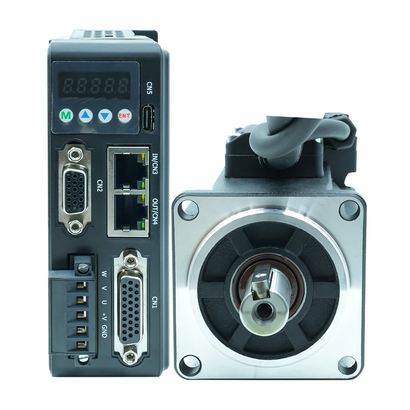 MCAC610-23B-EC+60ASM400-5-17BCH-DB15 Ethercat 400W 3000rpm Motor Sewing Machines 1.27Nm Motor Cnc DC Servo