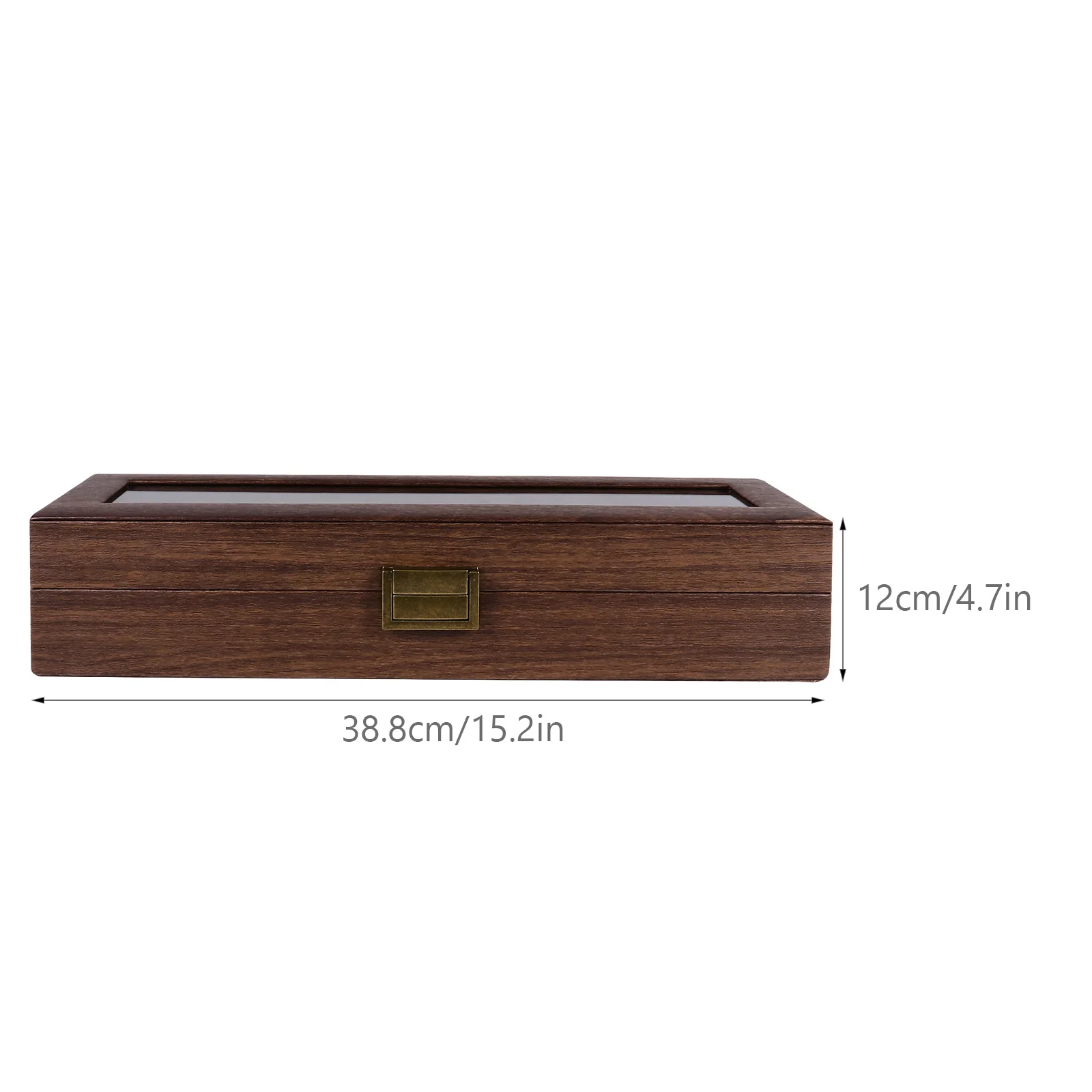1Pcs Wooden Watch Box Durable Classic Design Storage Organizer for Watches Jewelry Packing Display Case Brown Watch Storage Box
