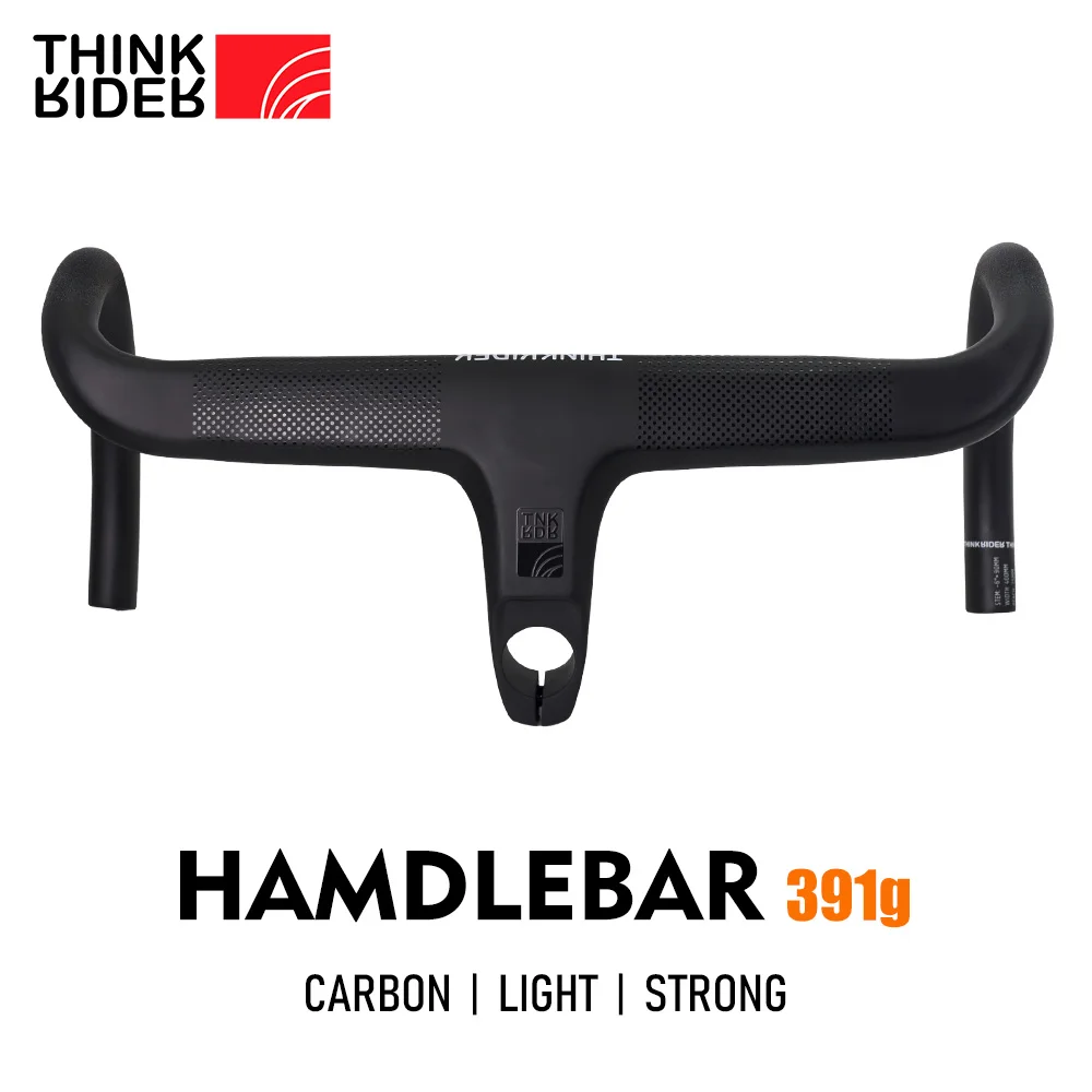 ThinkRider PRO aero carbon Integrated hamdlebar Hidden Trace Road Bicycle Handlebar 380/400/420 28.6mm Racing  Bike