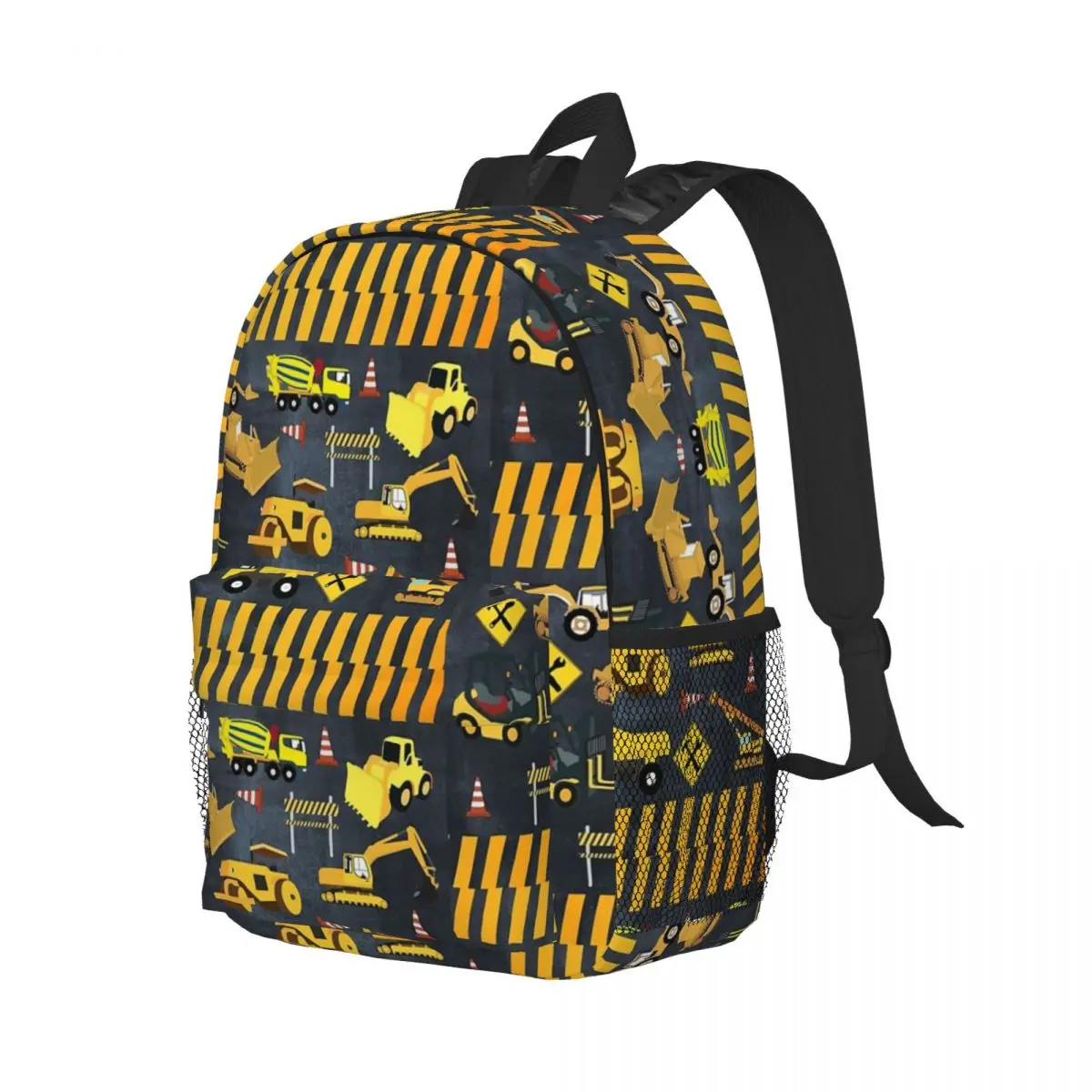 Construction Trucks Heavy Machinery Kids Boy Backpacks Boys Girls Bookbag Children School Bags Travel Rucksack Shoulder Bag