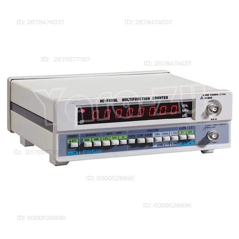 HC-F1000L frequency meter 1G frequency crystal oscillator signal counter test 8-bit LED display