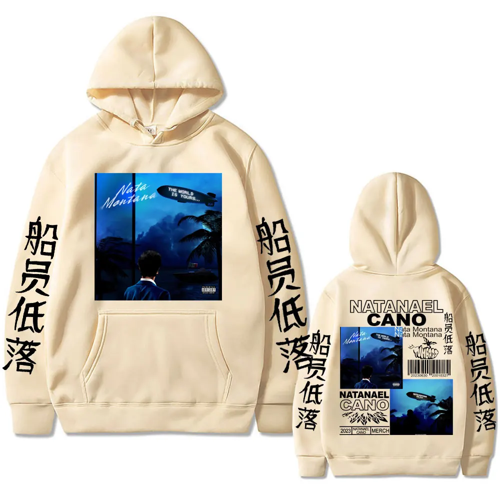 Rare Natanael Cano Nata Montana Graphic Hoodie Men Women Hip Hop Casual Oversized Sweatshirt Male Streetwear Men's Trend Hoodies