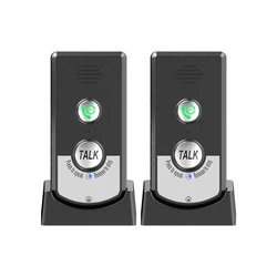 2 Pack H8-2T Intercoms Wireless for Home Voice Caller Home Ultra Long Distance Portable Wireless Voice Interphone Elderly Caller