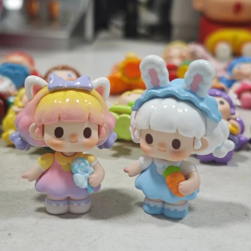 

Original Titi And Her Friends Series Mini Blind Box Collectible Figure Trendy Blind Box Toys Kawaii Figurine Desktop Ornament