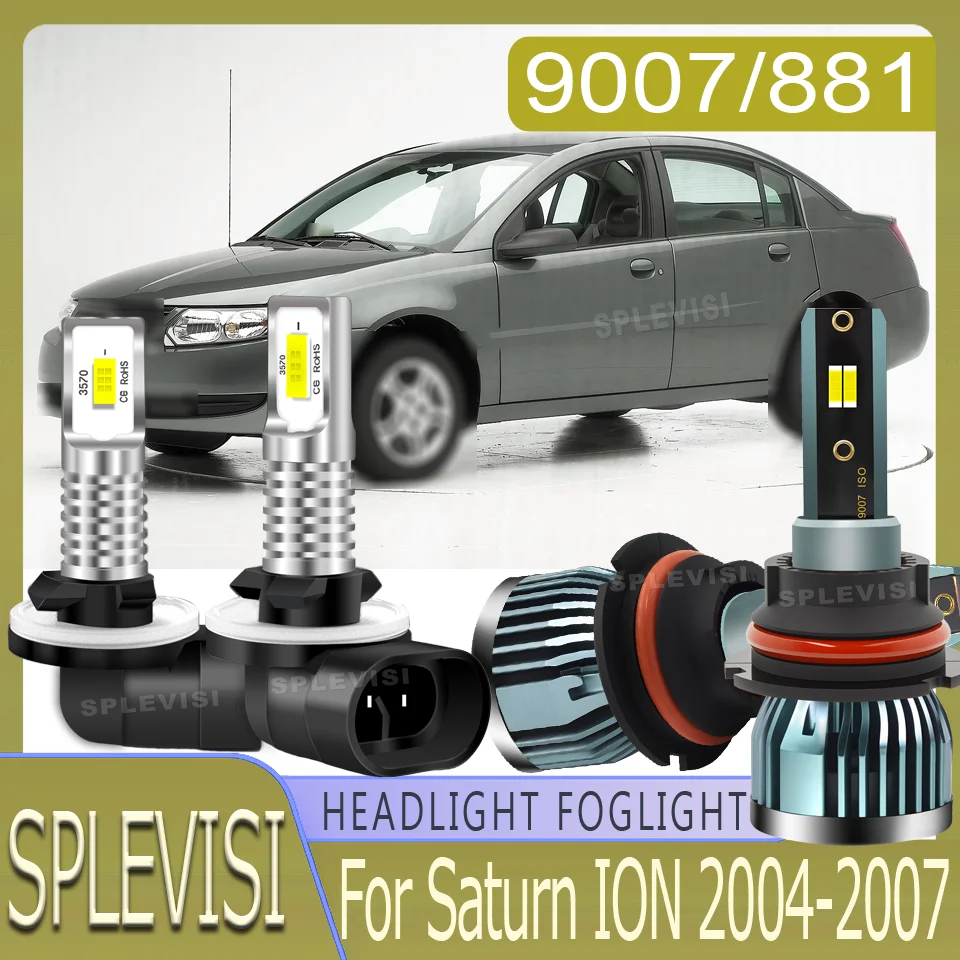 

60000 Hours Lifespan Reliable for Years LED Headlight foglight Illuminates More Road Ahead For Saturn ION 2004 2005 2006 2007