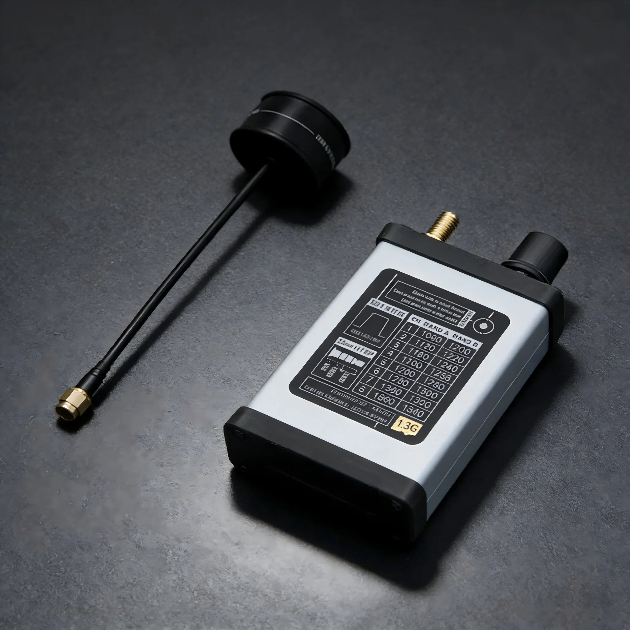 RUSHFPV VRX V2 1.3G Módulo Receptor de Vídeo FPV 9 Canais Transmissão ao Vivo 1080-1340MHz com Antena para Óculos de Corrida de Drone