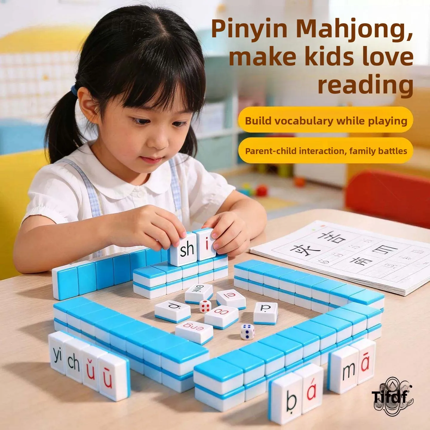 waterproof-pvc-plastic-children's-educational-toy-cards-144-pieces-special-mahjong-poker-cards-for-home-use-leisure-games