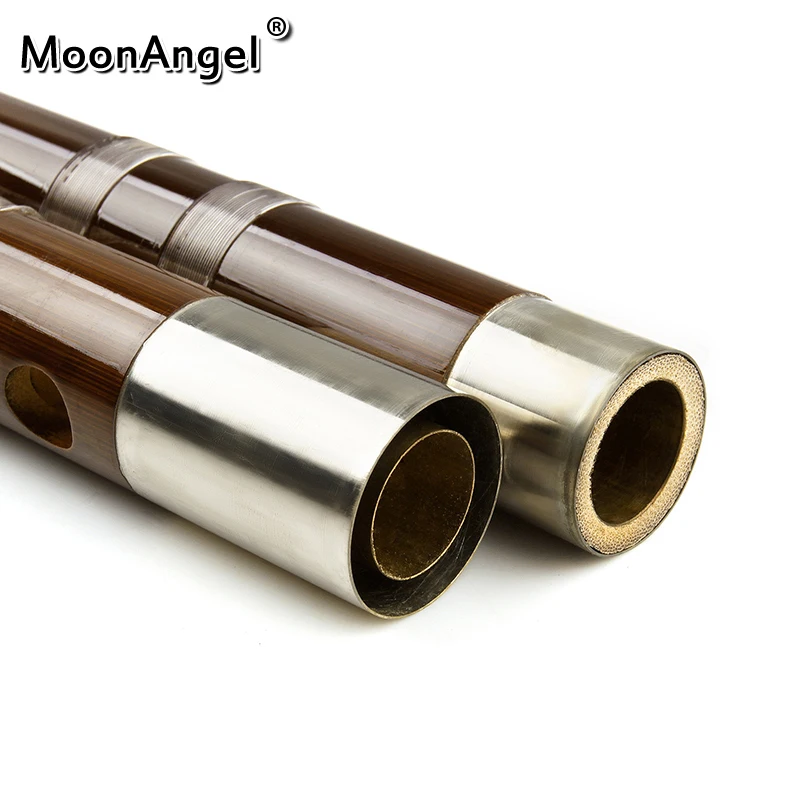 Professional Chinese Bamboo Transverse Flute Dizi Musicais Key Of C/ D/E/ F/G 6 Hole Bass Huaisu Dual Plug Flute