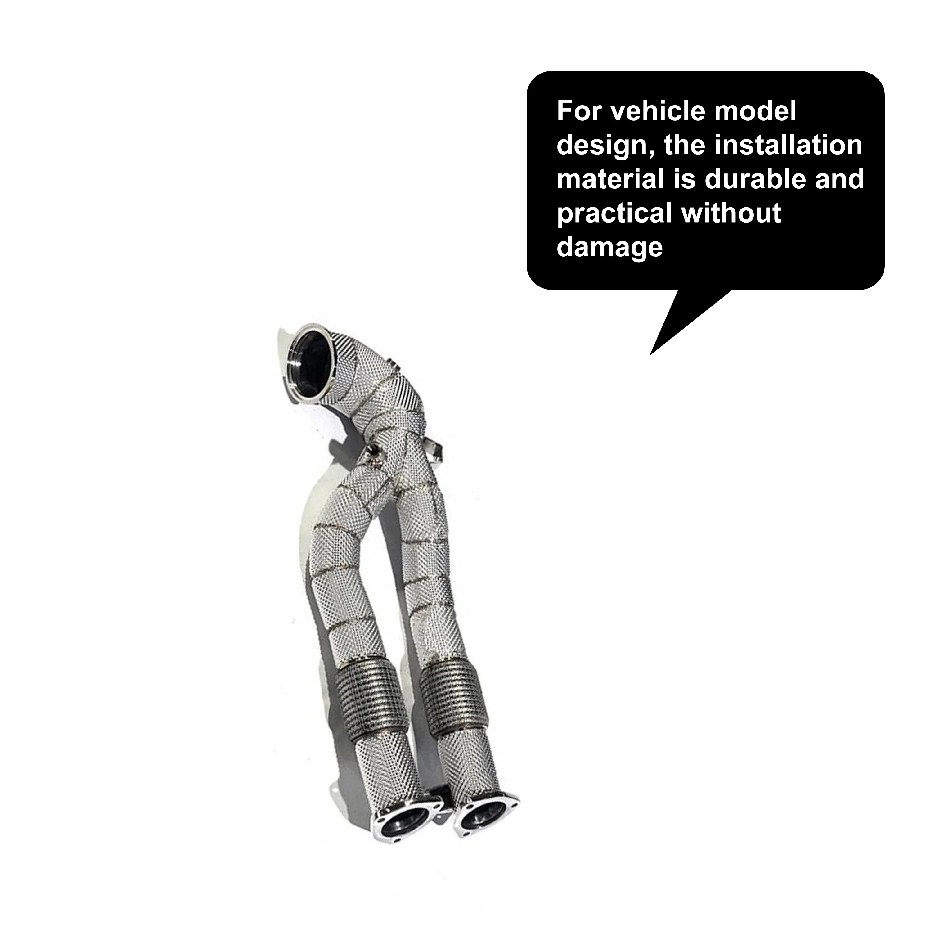 ACE Downpipe für Audi RS3 RSQ3 TTRS 2.5T Free Flow Drei-Weg-Katalysator mit Hitzeschild SUS304 Verlustfreie Installation – Detail 6