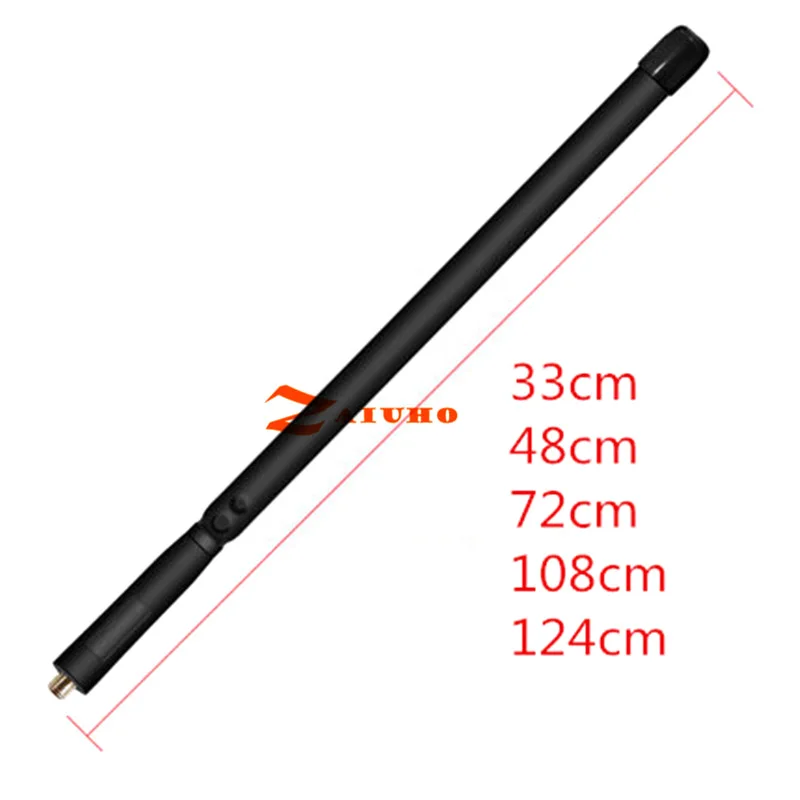 Baofeng-antena plegable de SMA-F táctico, walkie-talkie VHF UHF, UV-5R, 82 9R Plus, para CS, caza y lucha